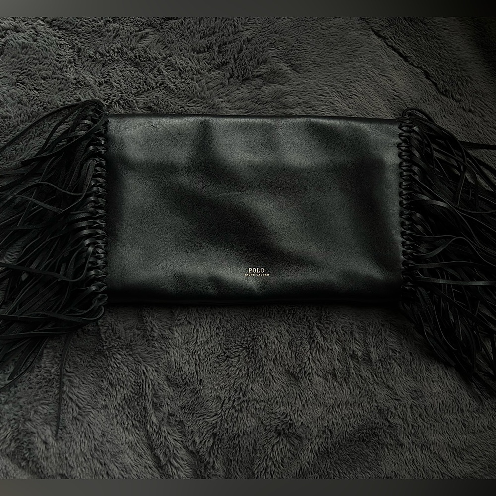 POLO Ralph Lauren Black Leather Clutch